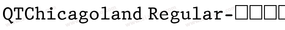 QTChicagoland Regular字体转换